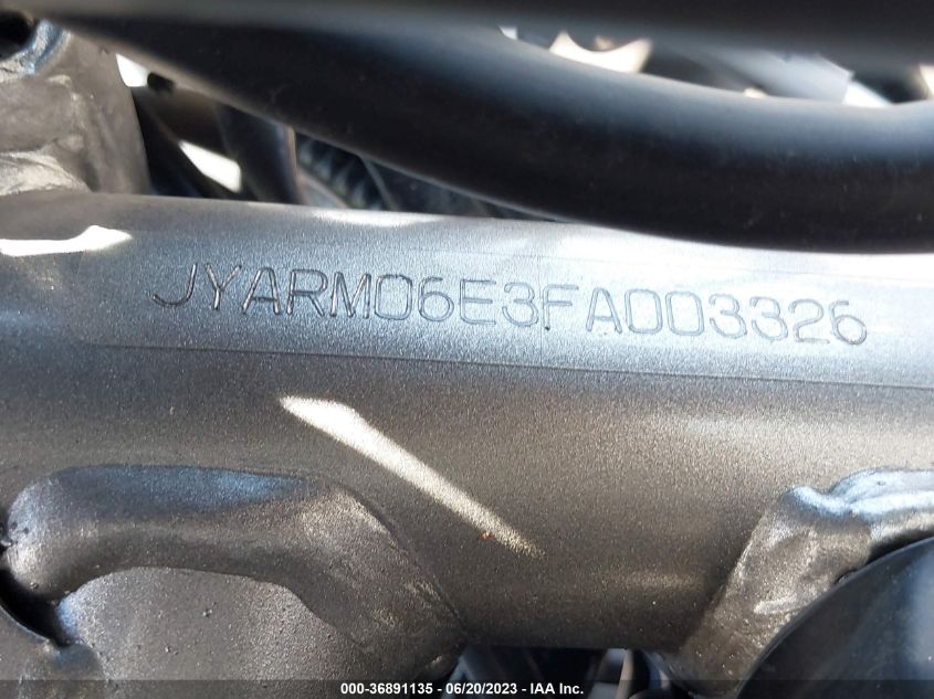 2015 YAMAHA FZ07 JYARM06E3FA003326