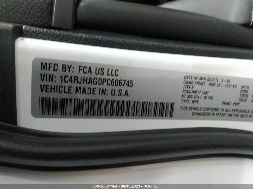 2023 JEEP GRAND CHEROKEE LAREDO - 1C4RJHAG0PC606745
