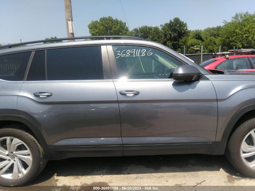2022 VOLKSWAGEN ATLAS 3.6L V6 SE W/TECHNOLOGY - 1V2HR2CA6NC540448