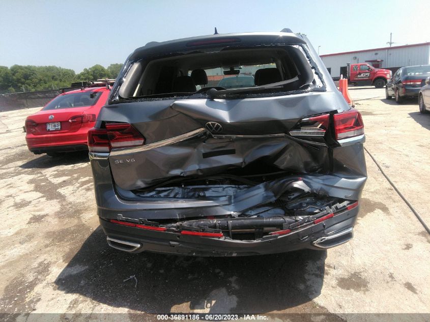 2022 VOLKSWAGEN ATLAS 3.6L V6 SE W/TECHNOLOGY - 1V2HR2CA6NC540448
