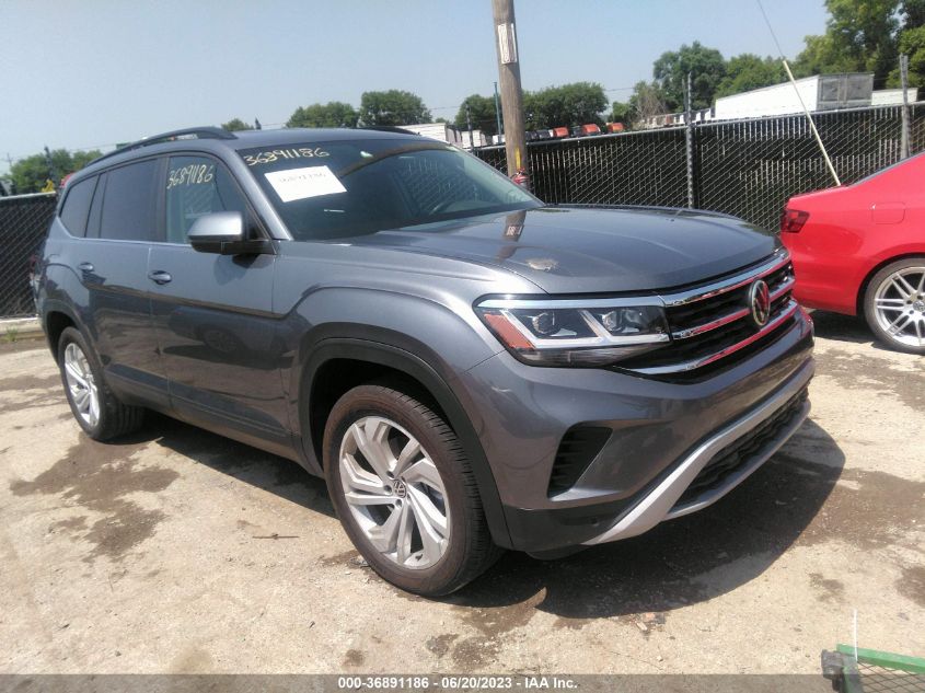 2022 VOLKSWAGEN ATLAS 3.6L V6 SE W/TECHNOLOGY - 1V2HR2CA6NC540448