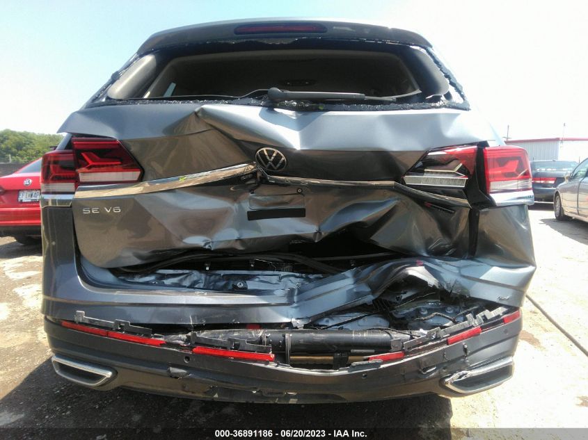 2022 VOLKSWAGEN ATLAS 3.6L V6 SE W/TECHNOLOGY - 1V2HR2CA6NC540448