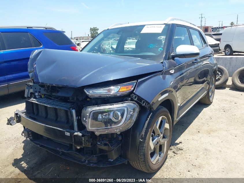 2022 HYUNDAI VENUE LIMITED - KMHRC8A34NU186580