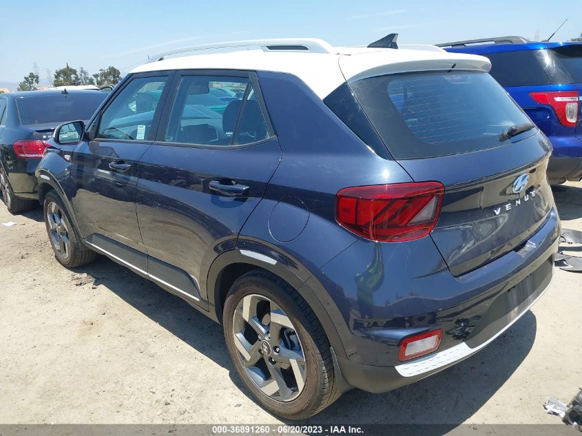 2022 HYUNDAI VENUE LIMITED - KMHRC8A34NU186580