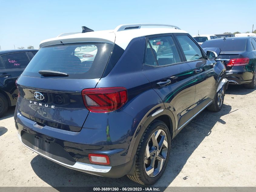 2022 HYUNDAI VENUE LIMITED - KMHRC8A34NU186580