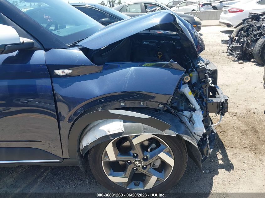 2022 HYUNDAI VENUE LIMITED - KMHRC8A34NU186580