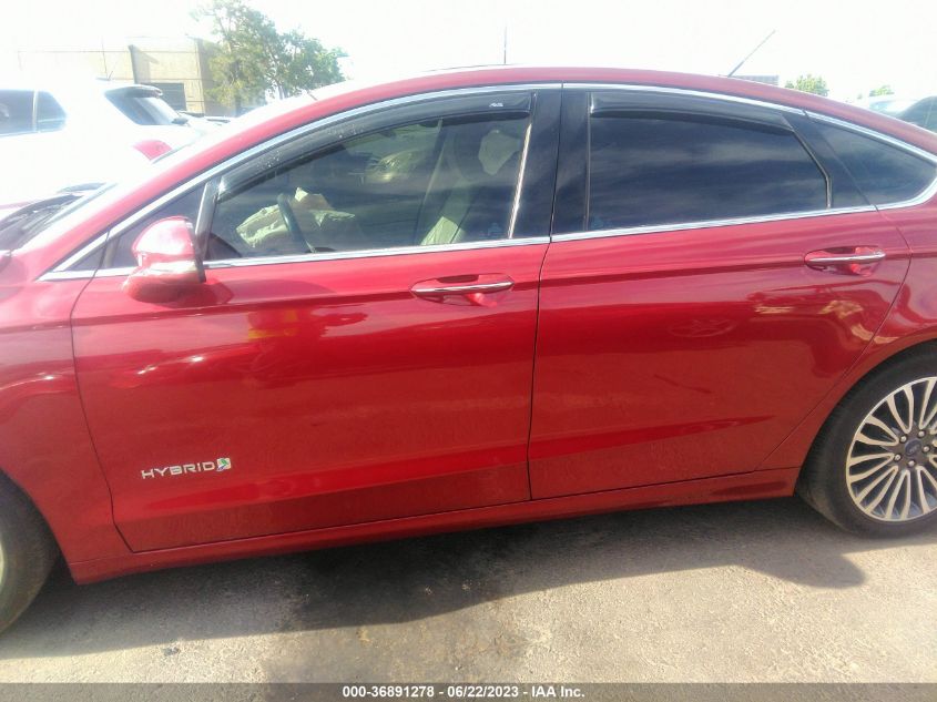 2017 FORD FUSION HYBRID - 3FA6P0RU4HR262617