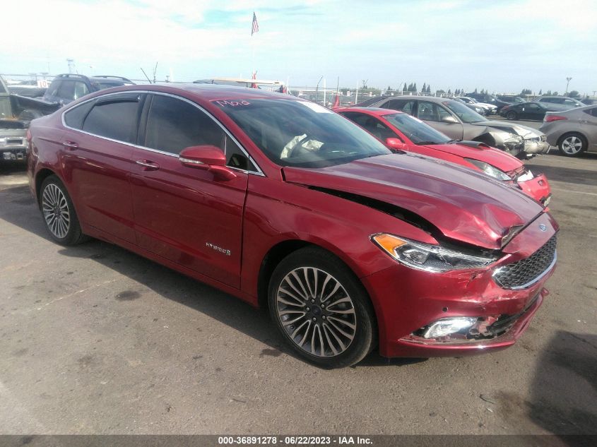 2017 FORD FUSION HYBRID - 3FA6P0RU4HR262617