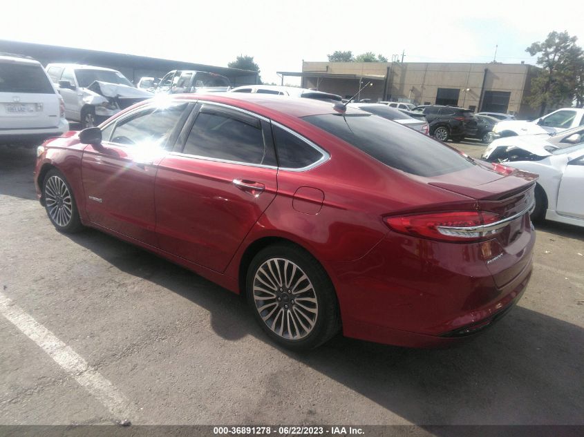2017 FORD FUSION HYBRID - 3FA6P0RU4HR262617