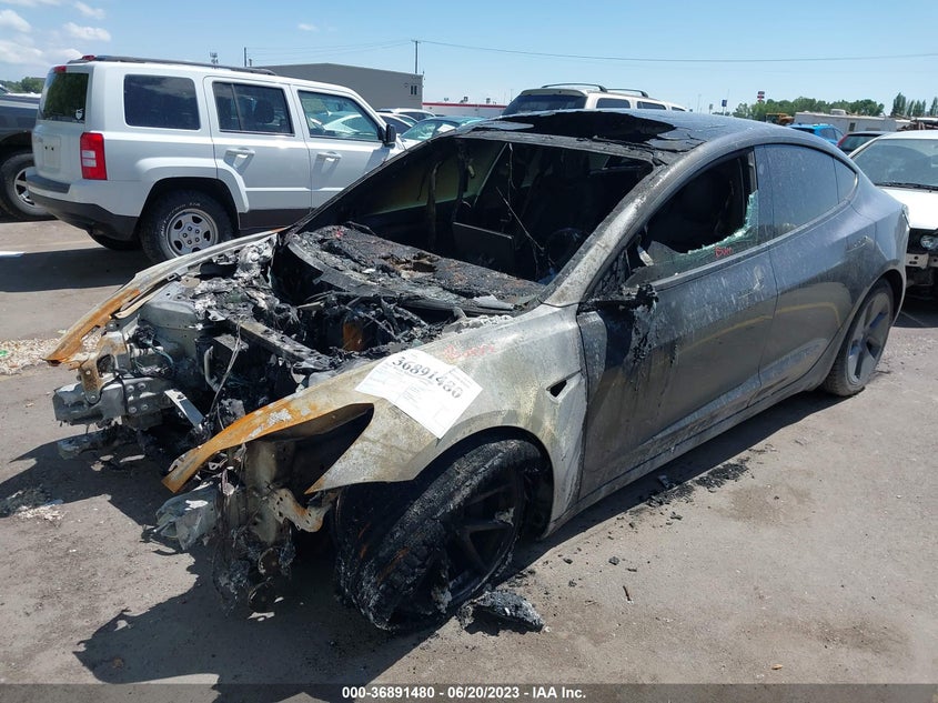VIN 5YJ3E1EB5NF177828 2022 TESLA MODEL 3 LONG RANGE