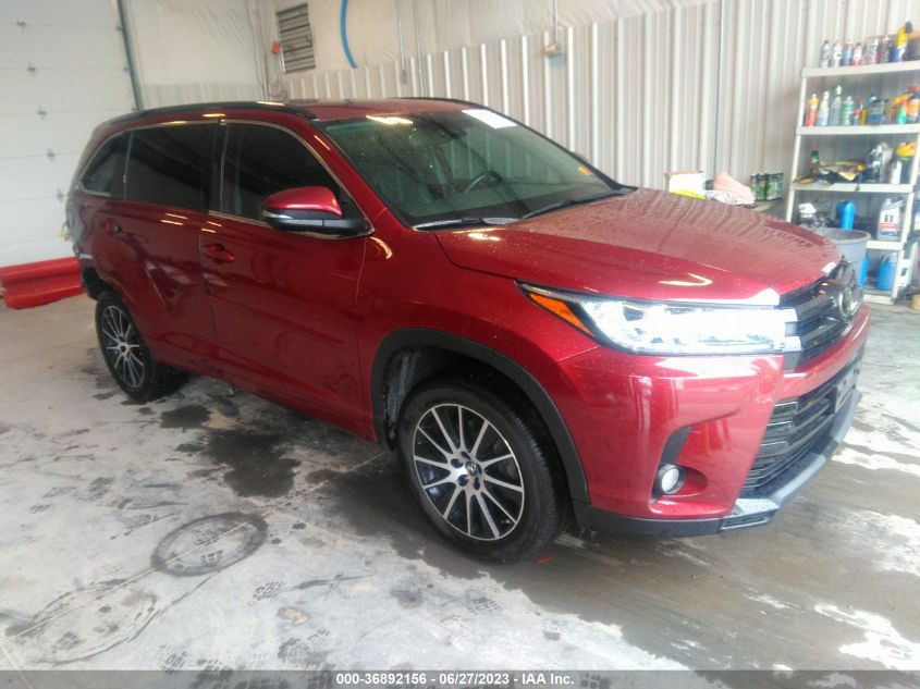 2018 TOYOTA HIGHLANDER SE/XLE - 5TDKZRFH6JS533632