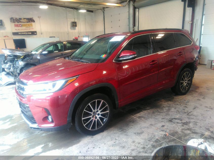 2018 TOYOTA HIGHLANDER SE/XLE - 5TDKZRFH6JS533632