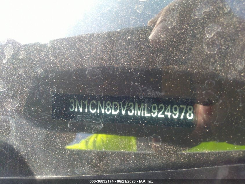 2021 NISSAN VERSA S - 3N1CN8DV3ML924978