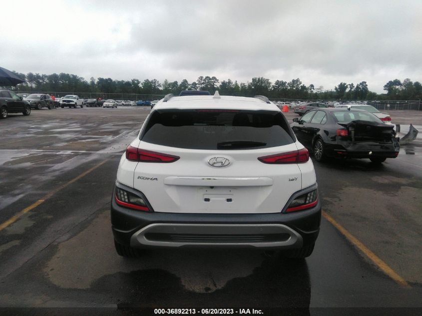 2022 HYUNDAI KONA LIMITED - KM8K53A35NU837519