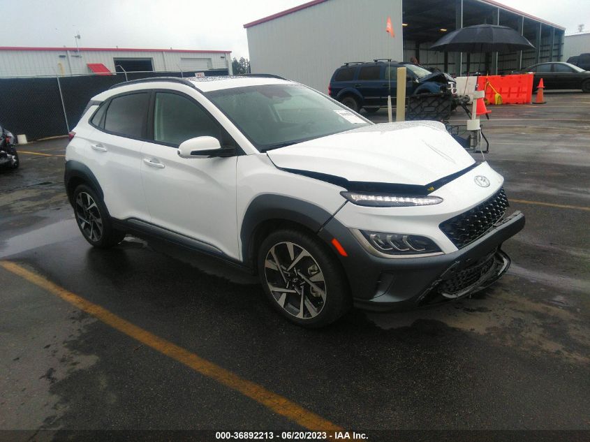 2022 HYUNDAI KONA LIMITED - KM8K53A35NU837519
