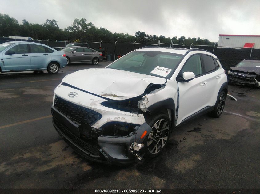 2022 HYUNDAI KONA LIMITED - KM8K53A35NU837519