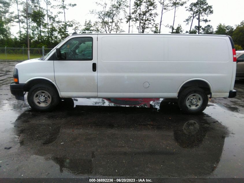 2021 CHEVROLET EXPRESS CARGO RWD 2500 EXTENDED WHEELBASE WT 1GCWGBFP7M1257923