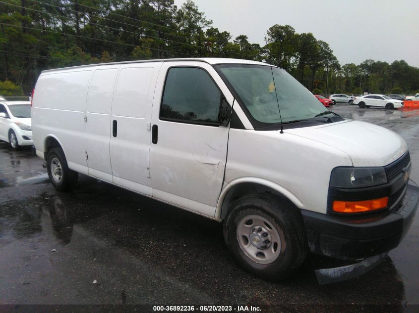 2021 CHEVROLET EXPRESS CARGO RWD 2500 EXTENDED WHEELBASE WT 1GCWGBFP7M1257923