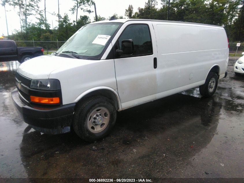 2021 CHEVROLET EXPRESS CARGO RWD 2500 EXTENDED WHEELBASE WT 1GCWGBFP7M1257923