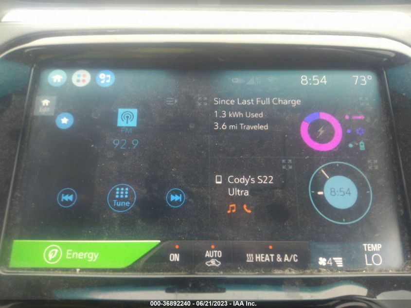 2017 CHEVROLET BOLT EV LT - 1G1FW6S01H4188159