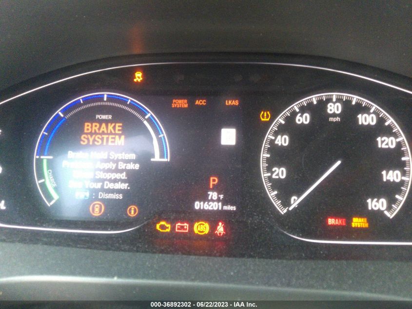 2019 HONDA INSIGHT TOURING 19XZE4F95KE003170