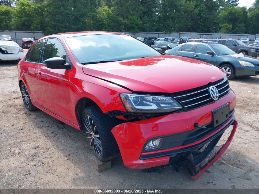 2016 VOLKSWAGEN JETTA SEDAN 1.8T SPORT - 3VWD17AJ6GM274550