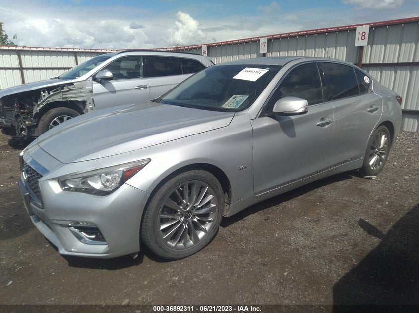 VIN JN1EV7AR2JM610850 2018 INFINITI Q50 3.0T LUXE