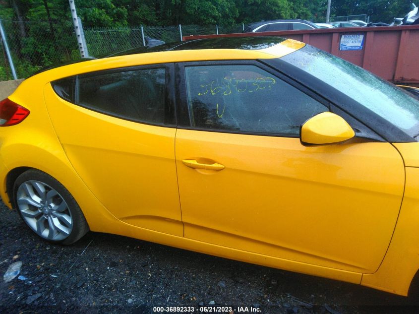 2013 HYUNDAI VELOSTER W/BLACK INT - KMHTC6AD2DU171013