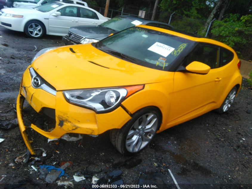 2013 HYUNDAI VELOSTER W/BLACK INT - KMHTC6AD2DU171013