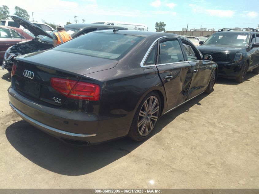 2014 AUDI A8 L 4.0T WAUR2AFD2EN010991