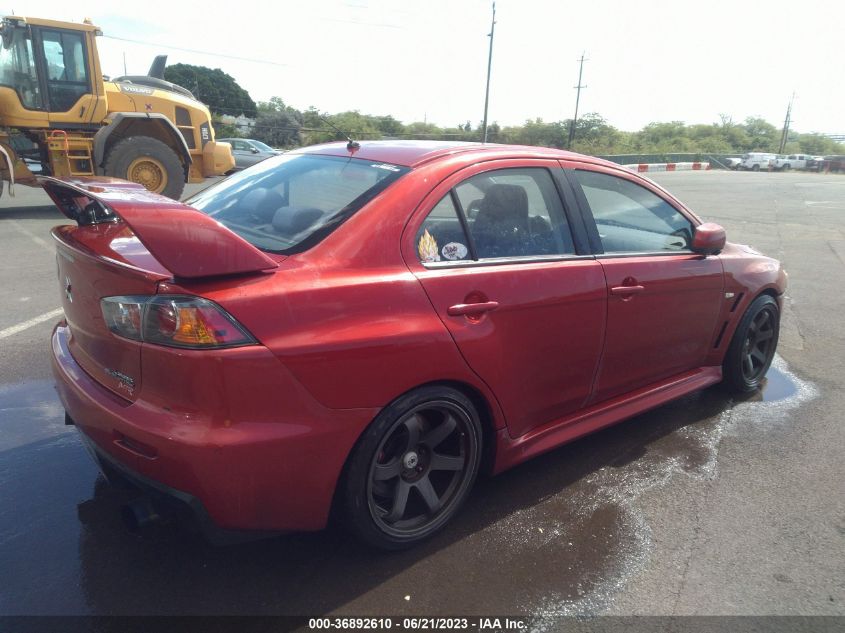 2013 MITSUBISHI LANCER EVOLUTION MR JA32W5FV7DU010688