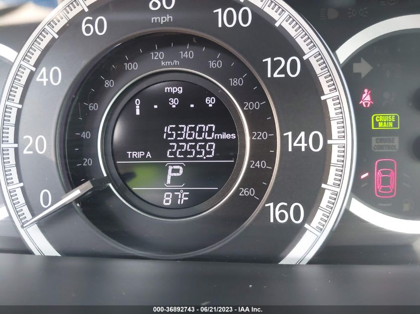 2015 HONDA ACCORD SEDAN EX-L 1HGCR3F8XFA029009