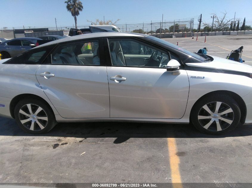 2019 TOYOTA MIRAI JTDBVRBD6KA006512