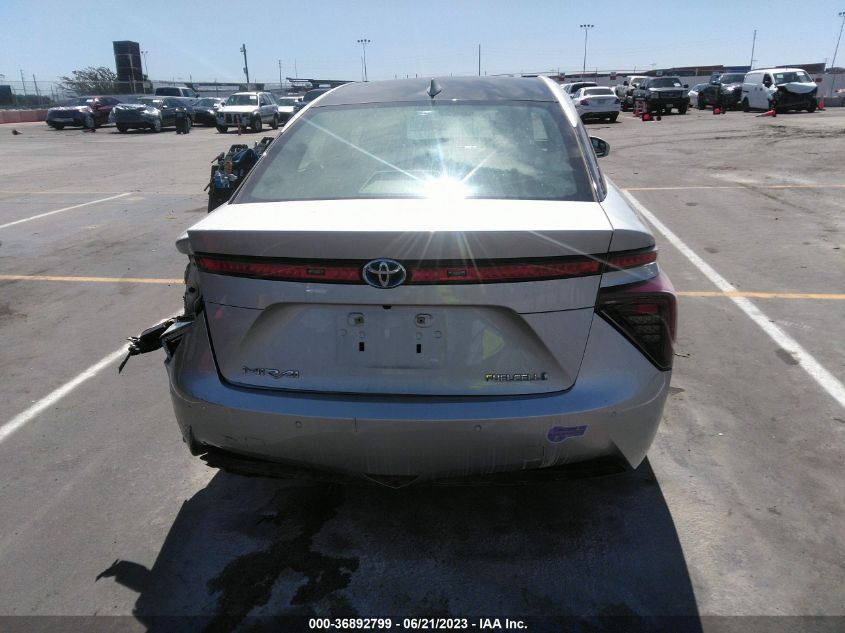 2019 TOYOTA MIRAI JTDBVRBD6KA006512