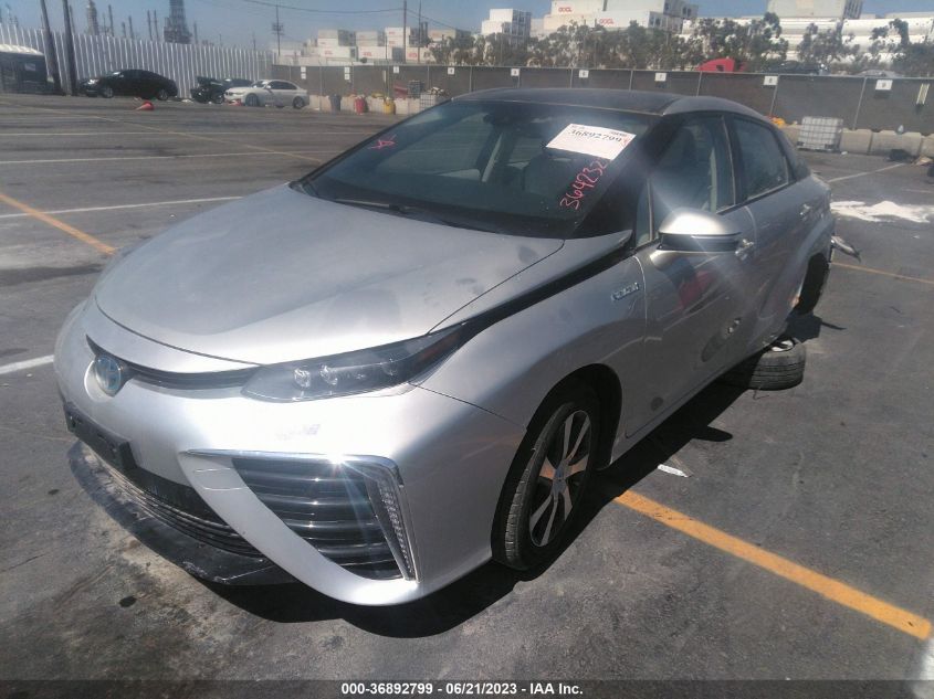 2019 TOYOTA MIRAI JTDBVRBD6KA006512