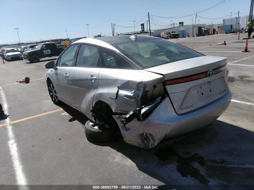 2019 TOYOTA MIRAI JTDBVRBD6KA006512