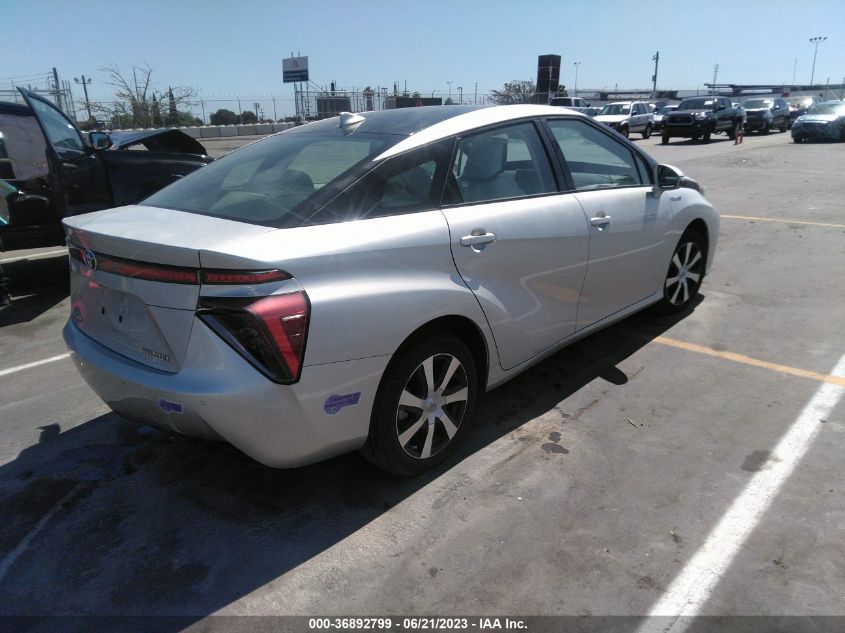 2019 TOYOTA MIRAI JTDBVRBD6KA006512