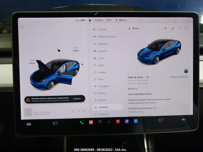 VIN 5YJ3E1EB9JF147676 2018 TESLA MODEL 3 LONG RANGE