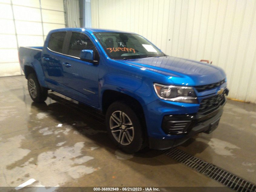 2021 CHEVROLET COLORADO 4WD WORK TRUCK - 1GCGTBEN6M1200631