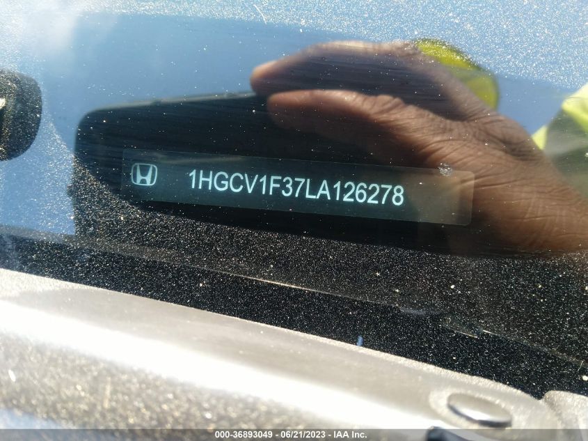 2020 HONDA ACCORD SEDAN SPORT - 1HGCV1F37LA126278