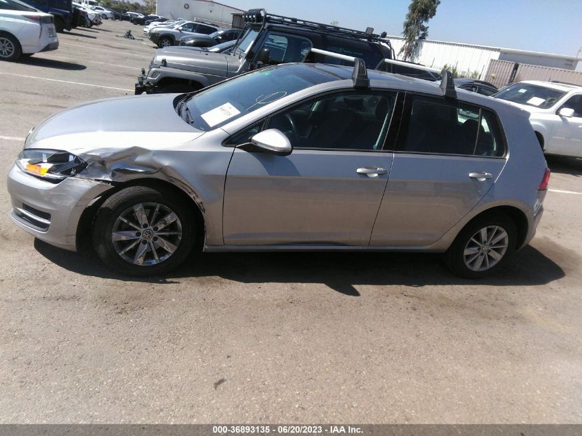 2016 VOLKSWAGEN GOLF S/SE/SEL - 3VW217AU9GM024589