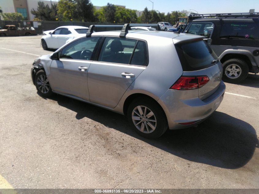 2016 VOLKSWAGEN GOLF S/SE/SEL - 3VW217AU9GM024589