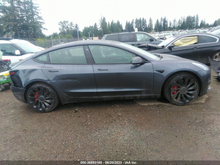 2022 TESLA MODEL 3 PERFORMANCE - 5YJ3E1EC2NF269746