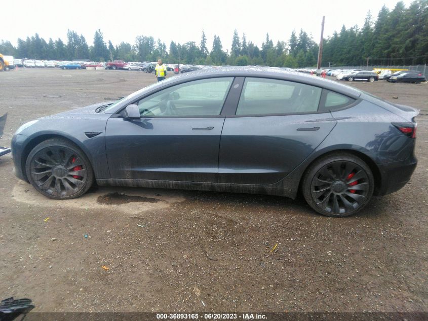 2022 TESLA MODEL 3 PERFORMANCE - 5YJ3E1EC2NF269746