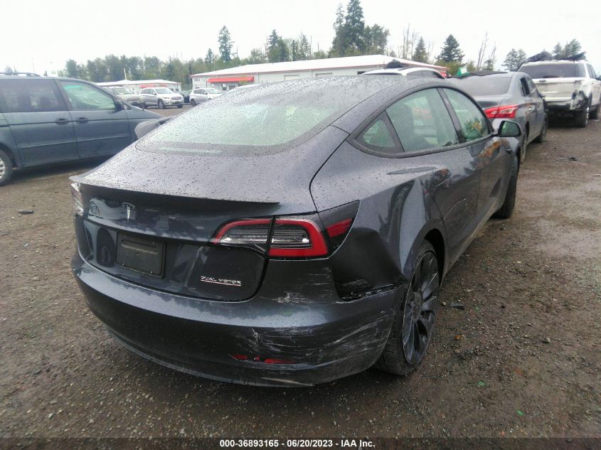 2022 TESLA MODEL 3 PERFORMANCE - 5YJ3E1EC2NF269746