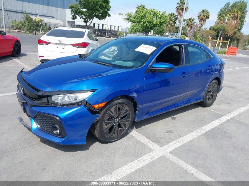 2018 HONDA CIVIC HATCHBACK EX - SHHFK7H59JU431824