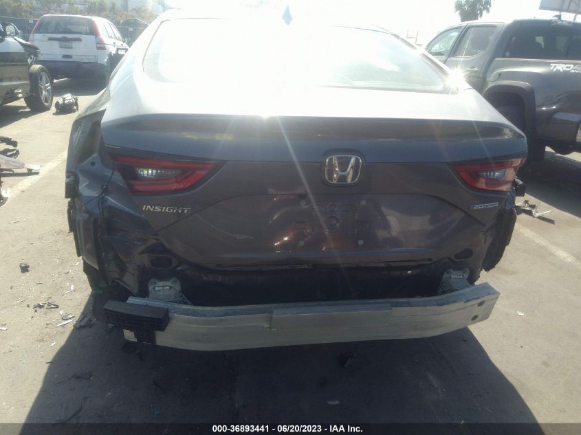 2022 HONDA INSIGHT EX 19XZE4F50NE005829