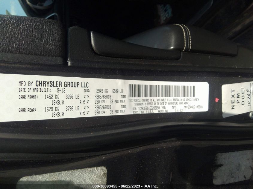 2014 JEEP GRAND CHEROKEE LIMITED - 1C4RJEBG1EC283090