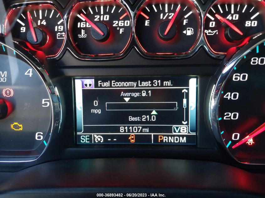 2015 CHEVROLET SILVERADO 1500 LTZ - 1GCUKSEC0FF204958