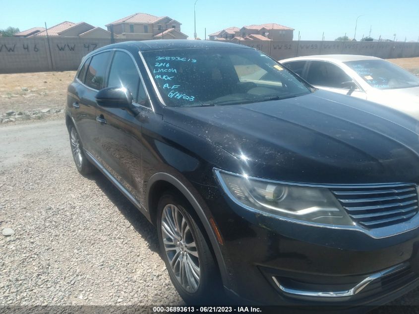 2016 LINCOLN MKX RESERVE - 2LMTJ6LR0GBL24193